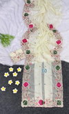 Jk 295 Crystal Tissue Embroidered Work Saree